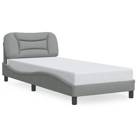 Vidaxl bedframe zonder matras hvar 90x200 cm stof lichtgrijs