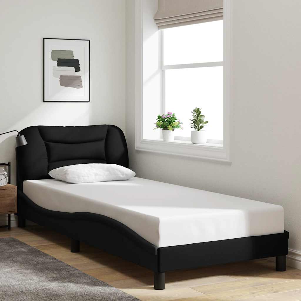 Vidaxl bedframe zonder matras hvar 90x200 cm stof zwart