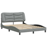 Vidaxl bedframe zonder matras hvar 120x200 cm stof lichtgrijs