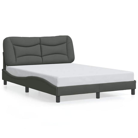 Vidaxl bedframe zonder matras hvar stof donkergrijs 140x200 cm