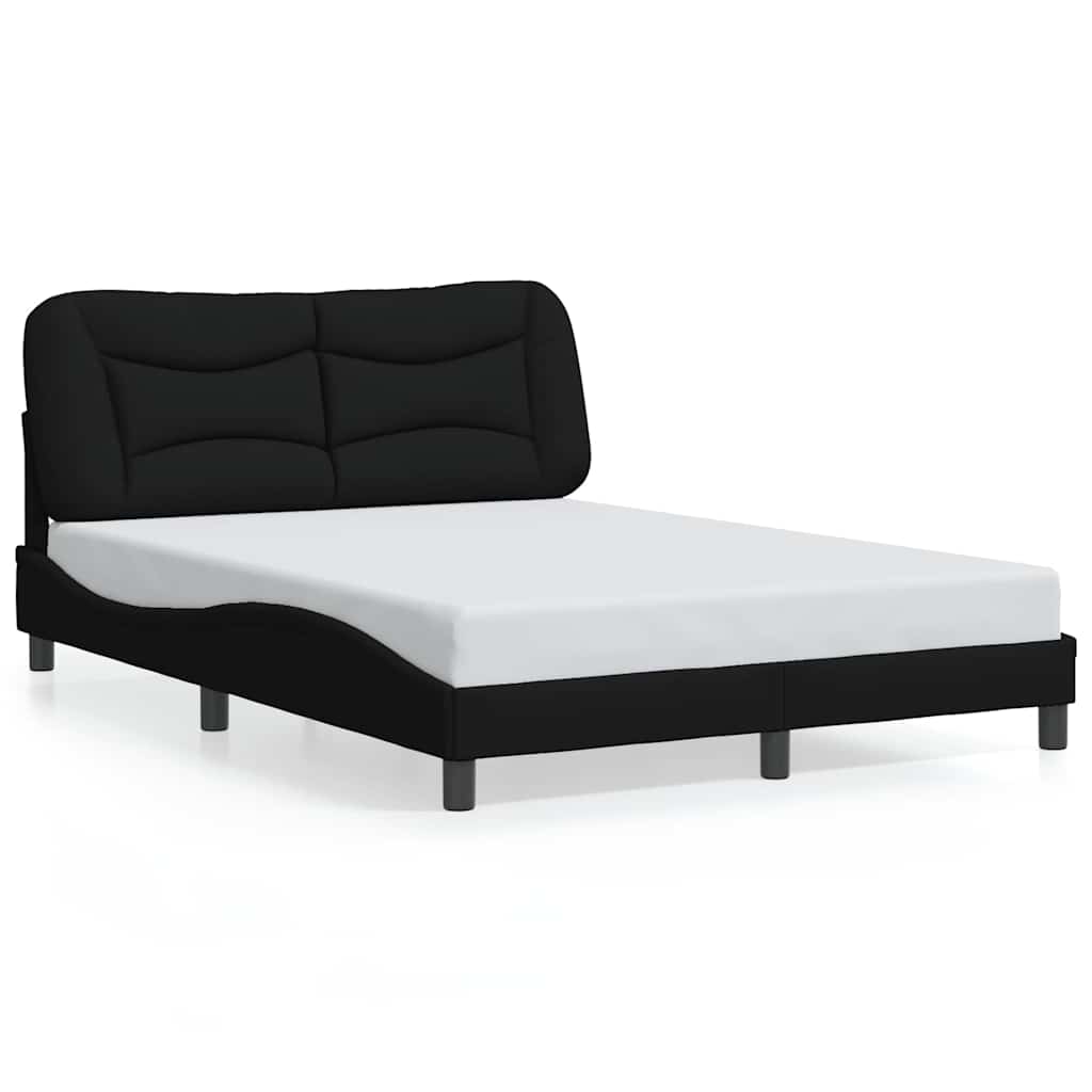 Vidaxl bedframe zonder matras hvar stof zwart 140x200 cm
