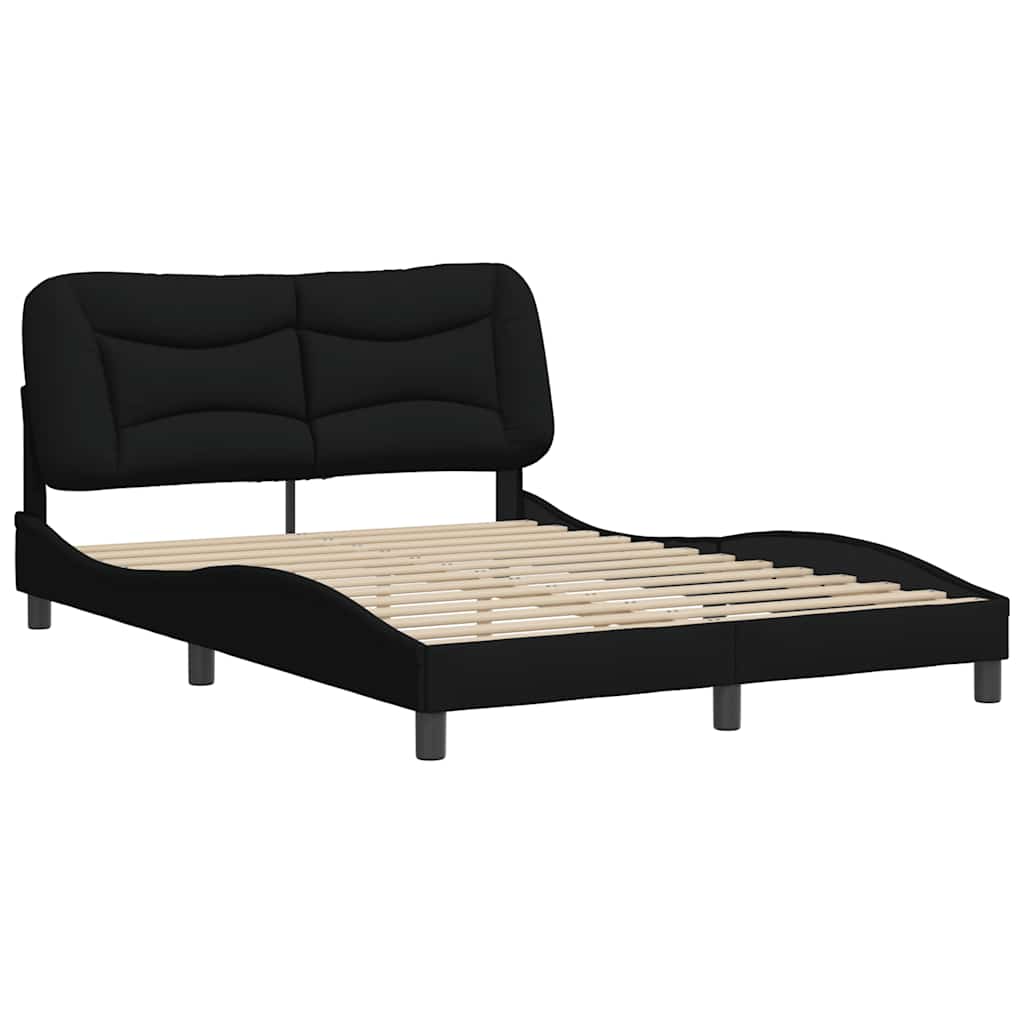 Vidaxl bedframe zonder matras hvar stof zwart 140x200 cm