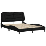 Vidaxl bedframe zonder matras hvar stof zwart 140x200 cm