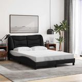 Vidaxl bedframe zonder matras hvar stof zwart 140x200 cm