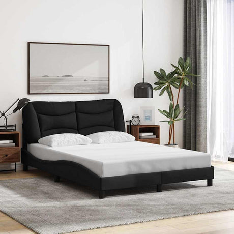 Vidaxl bedframe zonder matras hvar stof zwart 140x200 cm