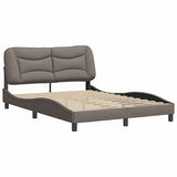 Vidaxl bedframe zonder matras hvar stof taupe 140x200 cm