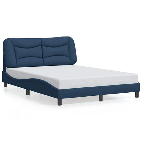 Vidaxl bedframe zonder matras hvar stof blauw 140x200 cm