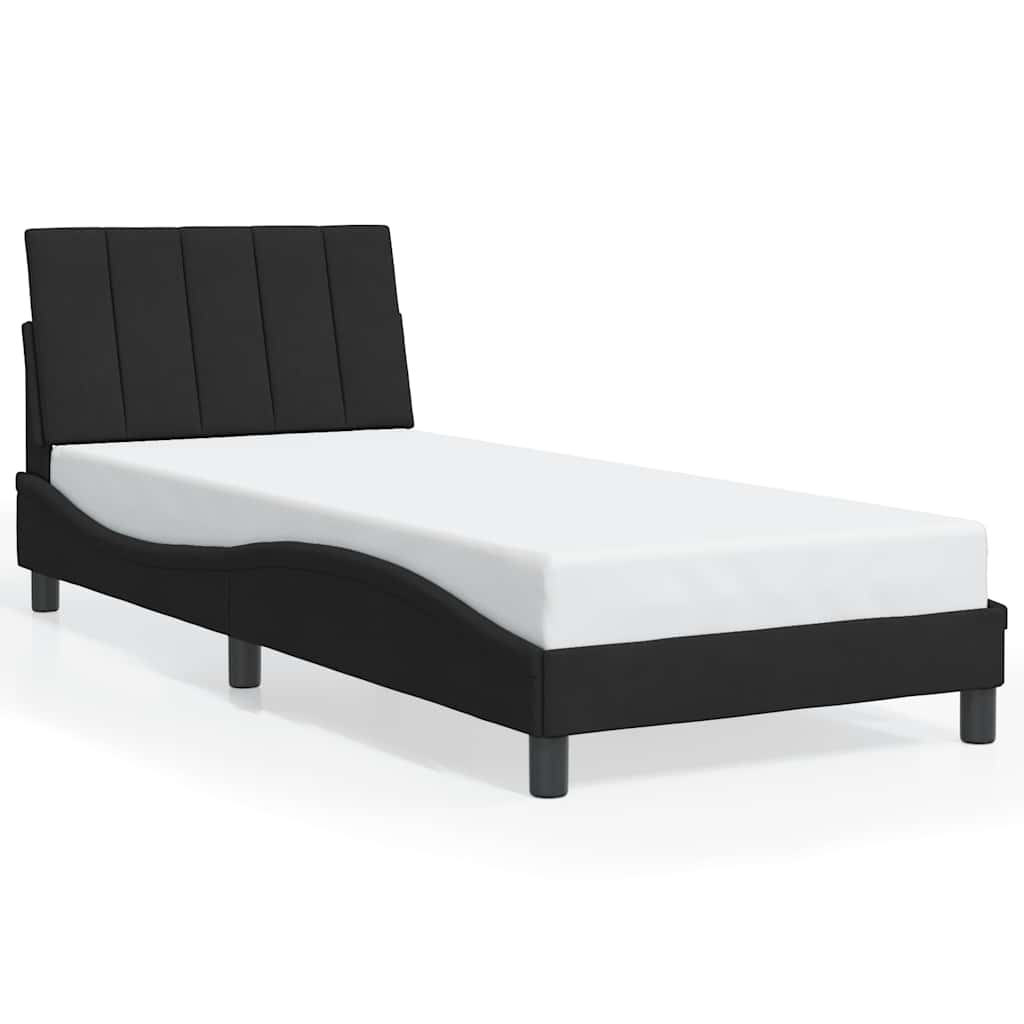 Vidaxl bedframe zonder matras hanko fluweel zwart 80x200 cm
