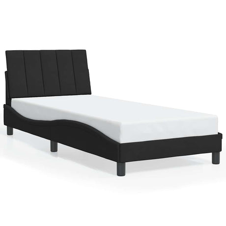 Vidaxl bedframe zonder matras hanko fluweel zwart 90x200 cm