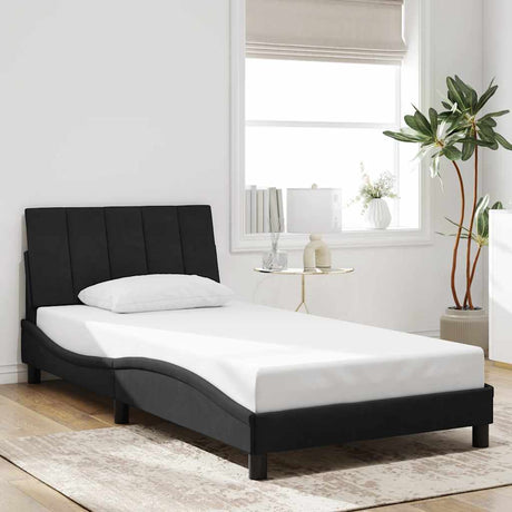 Vidaxl bedframe zonder matras hanko 100x200 cm fluweel zwart