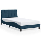 Vidaxl bedframe zonder matras hanko fluweel blauw 100x200 cm