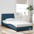 Vidaxl bedframe zonder matras hanko fluweel blauw 100x200 cm