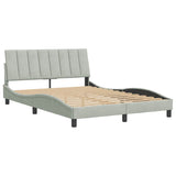 Vidaxl bedframe zonder matras hanko 120x200 cm fluweel lichtgrijs