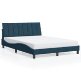 Vidaxl bedframe zonder matras hanko fluweel blauw 120x200 cm