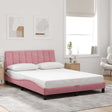 Vidaxl bedframe zonder matras hanko fluweel roze 120x200 cm