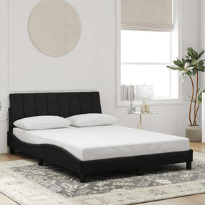 Vidaxl bedframe zonder matras hanko 140x190 cm fluweel zwart