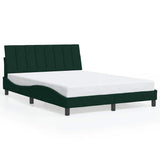 Vidaxl bedframe zonder matras hanko 140x190 cm fluweel donkergroen
