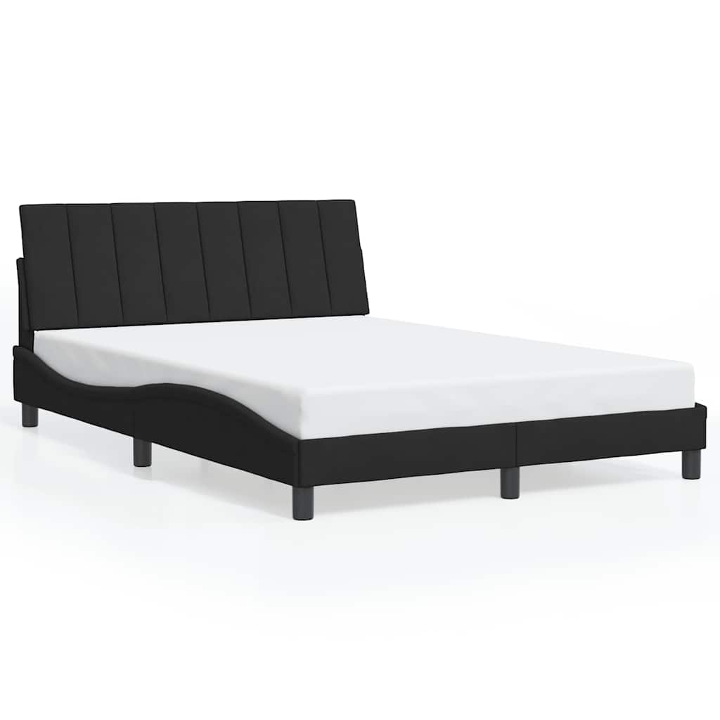 Vidaxl bedframe zonder matras hanko 140x200 cm fluweel zwart