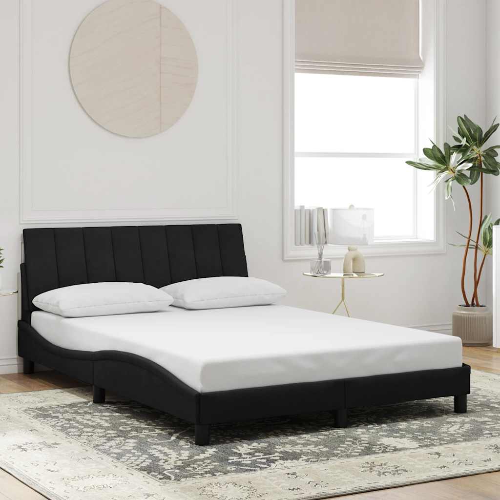 Vidaxl bedframe zonder matras hanko 140x200 cm fluweel zwart