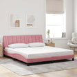 Vidaxl bedframe zonder matras hanko fluweel roze 180x200 cm