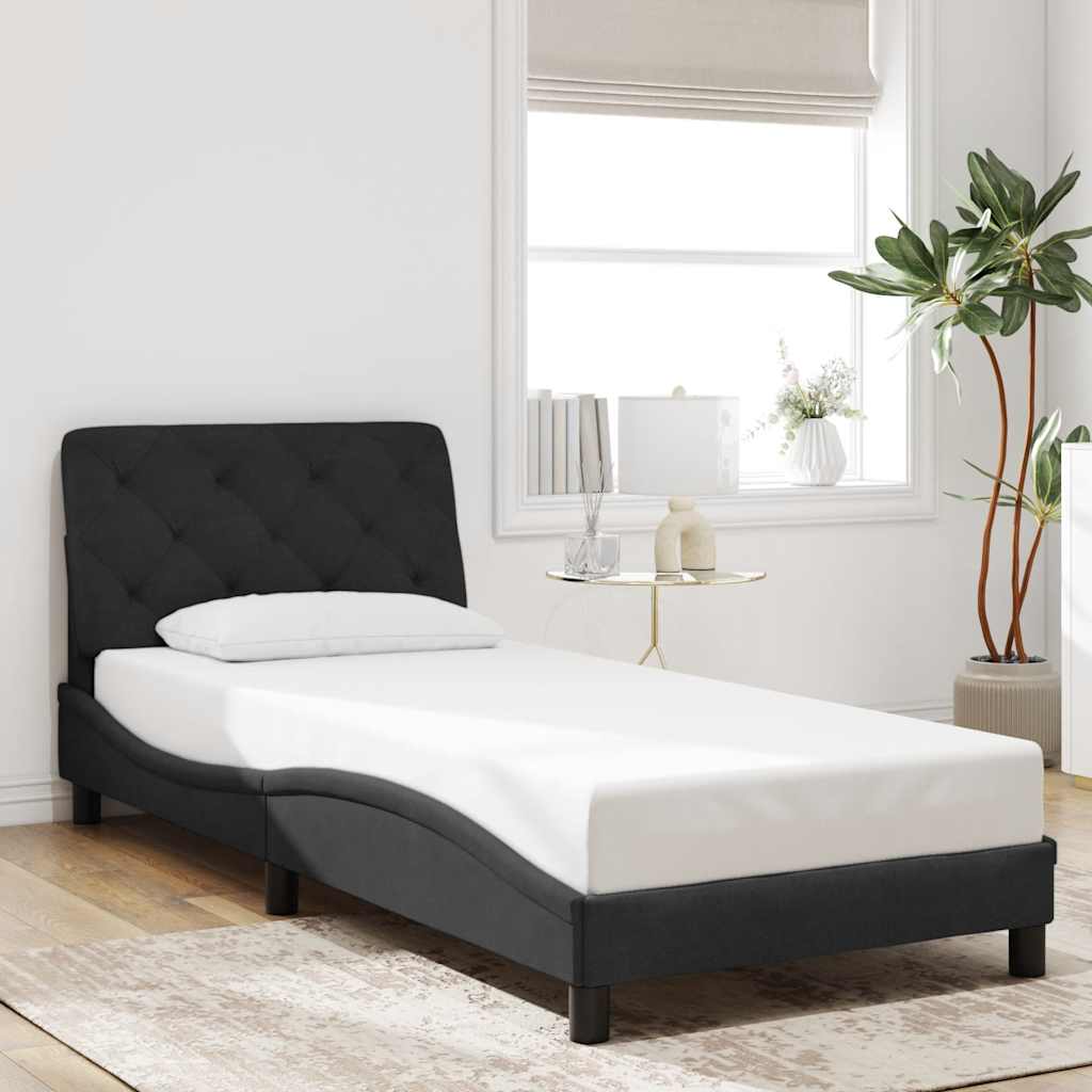 Vidaxl bedframe zonder matras fluweel zwart 80x200 cm