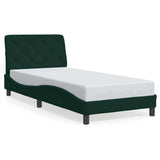 Vidaxl bedframe zonder matras 80x200 cm fluweel donkergroen