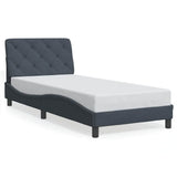 Vidaxl bedframe zonder matras 90x200 cm fluweel donkergrijs