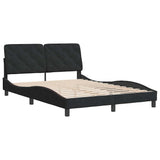 Vidaxl bedframe zonder matras 120x200 cm fluweel zwart