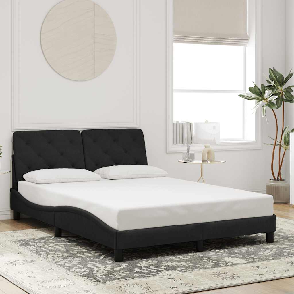 Vidaxl bedframe zonder matras 120x200 cm fluweel zwart