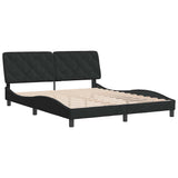 Vidaxl bedframe zonder matras 160x200 cm fluweel zwart
