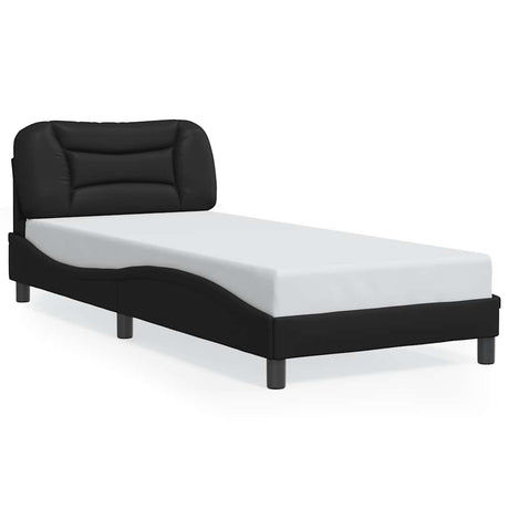 Vidaxl bedframe zonder matras hvar kunstleer zwart 80x200 cm