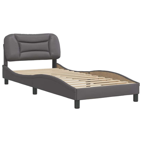 Vidaxl bedframe zonder matras hvar kunstleer grijs 80x200 cm