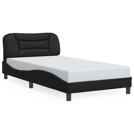 Vidaxl bedframe zonder matras hvar kunstleer zwart 100x200 cm