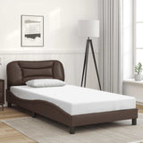 Vidaxl bedframe zonder matras hvar kunstleer bruin 100x200 cm