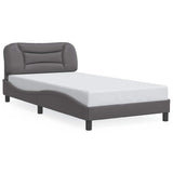 Vidaxl bedframe zonder matras hvar kunstleer grijs 100x200 cm