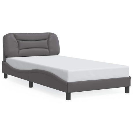 Vidaxl bedframe zonder matras hvar kunstleer grijs 100x200 cm
