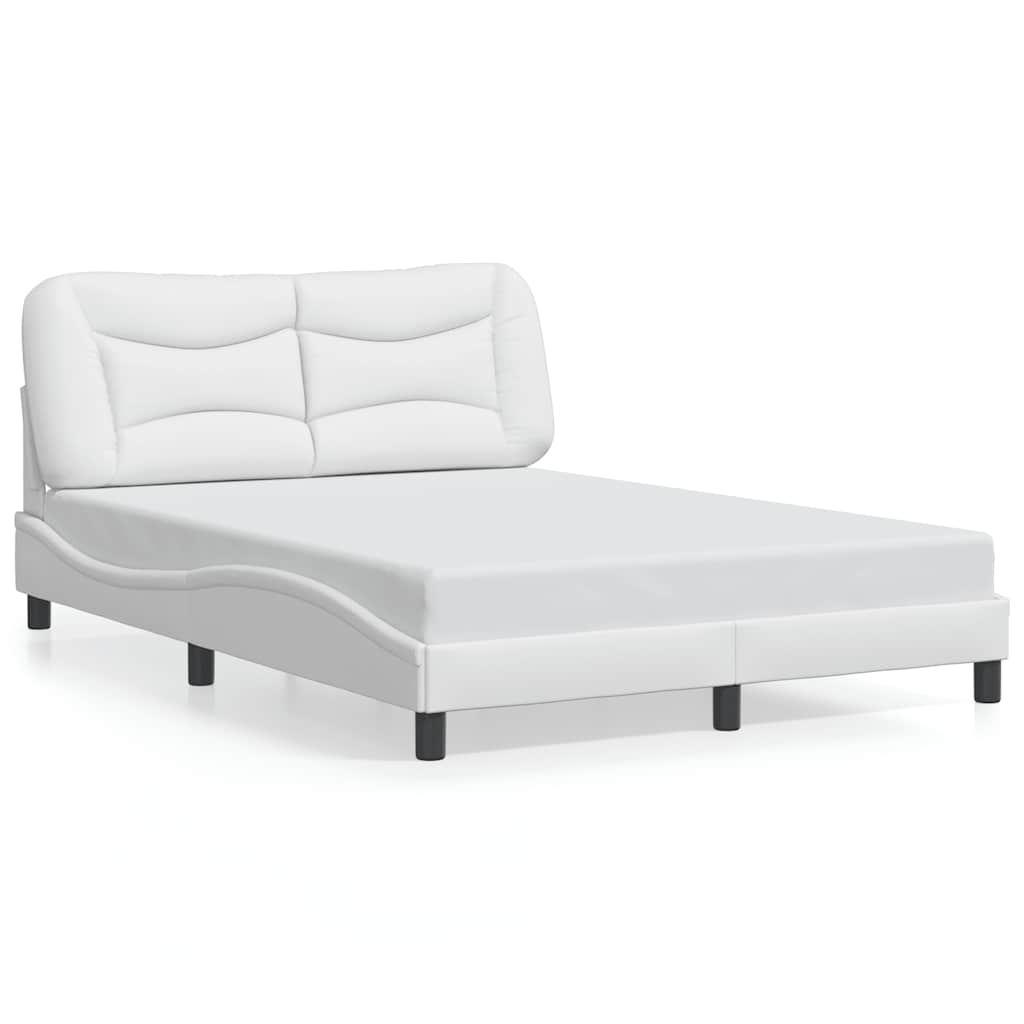 Vidaxl bedframe zonder matras hvar kunstleer wit 120x200 cm