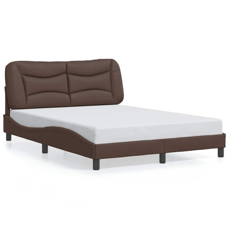 Vidaxl bedframe zonder matras hvar kunstleer bruin 120x200 cm