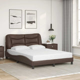 Vidaxl bedframe zonder matras hvar kunstleer bruin 120x200 cm