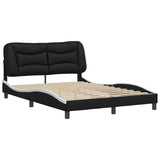 Vidaxl bedframe zonder matras hvar kunstleer zwart en wit 120x200 cm