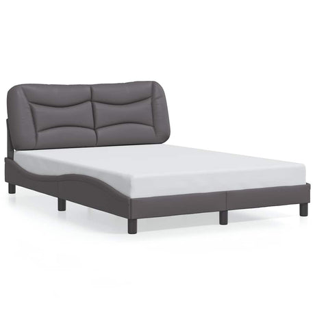 Vidaxl bedframe zonder matras hvar kunstleer grijs 140x190 cm