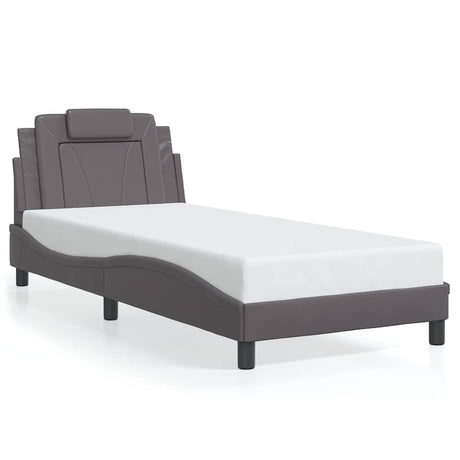 Vidaxl bedframe viana zonder matras kunstleer grijs 80x200 cm
