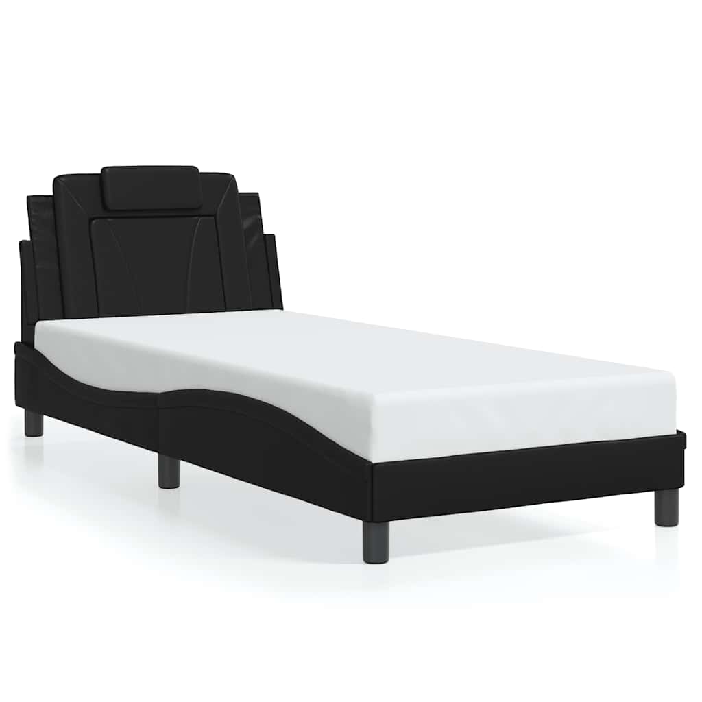 Vidaxl bedframe viana zonder matras kunstleer zwart 90x190 cm