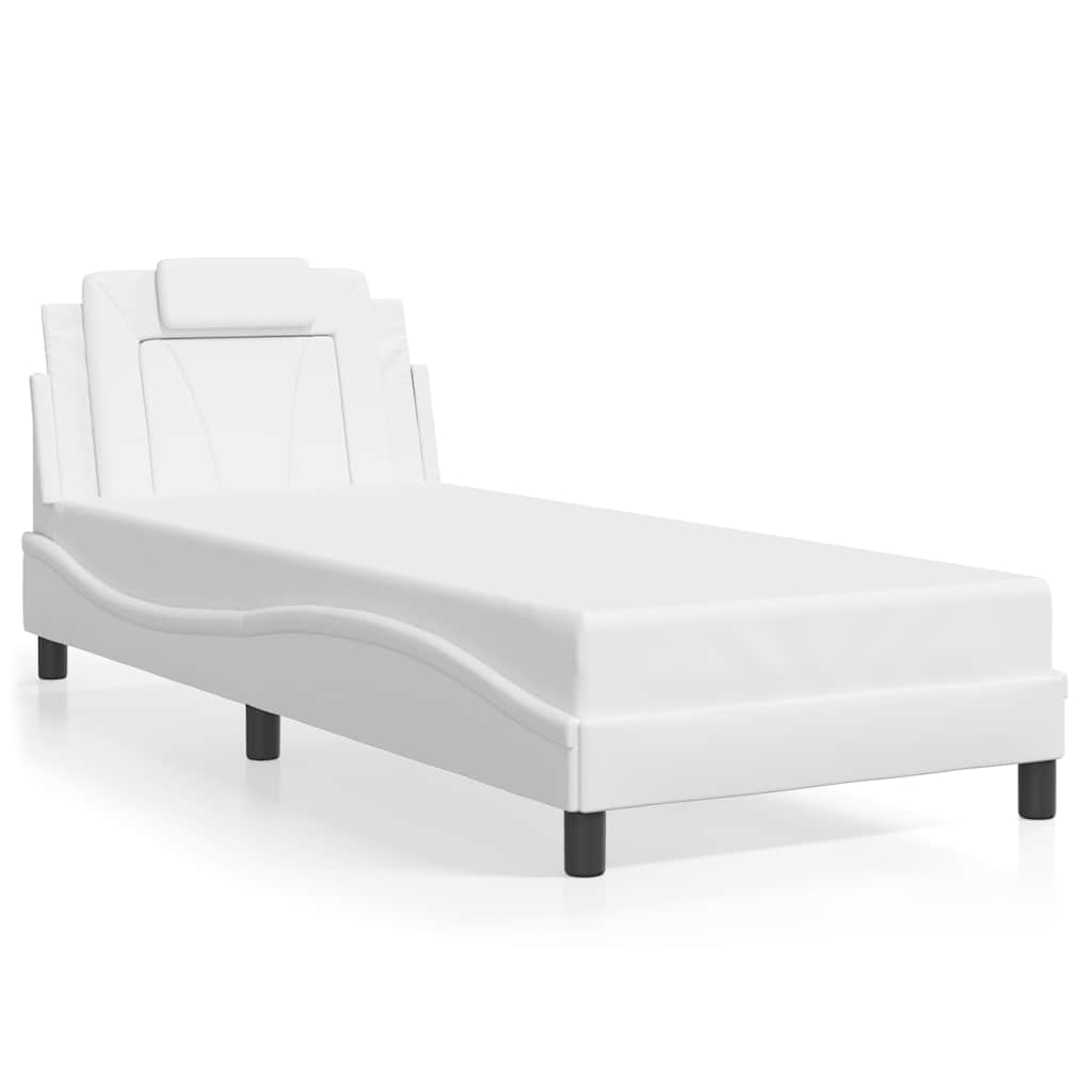 Vidaxl bedframe viana zonder matras kunstleer wit 90x190 cm