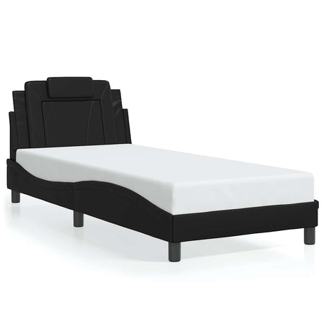 Vidaxl bedframe viana zonder matras kunstleer zwart 90x200 cm