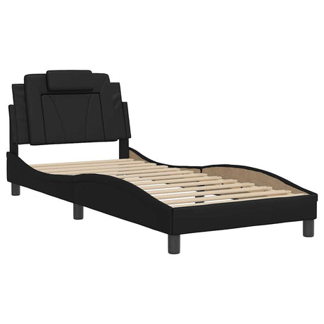 Vidaxl bedframe viana zonder matras kunstleer zwart 90x200 cm