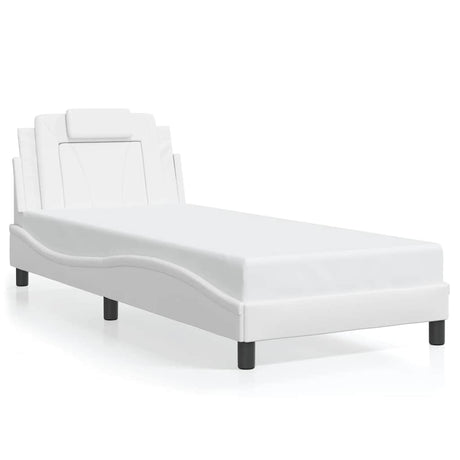 Vidaxl bedframe viana zonder matras kunstleer wit 90x200 cm