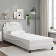Vidaxl bedframe viana zonder matras kunstleer wit 90x200 cm