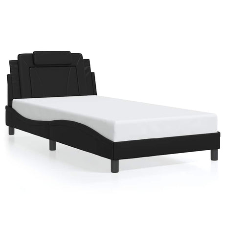 Vidaxl bedframe viana zonder matras kunstleer zwart 100x200 cm
