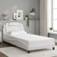 Vidaxl bedframe viana zonder matras kunstleer wit 100x200 cm